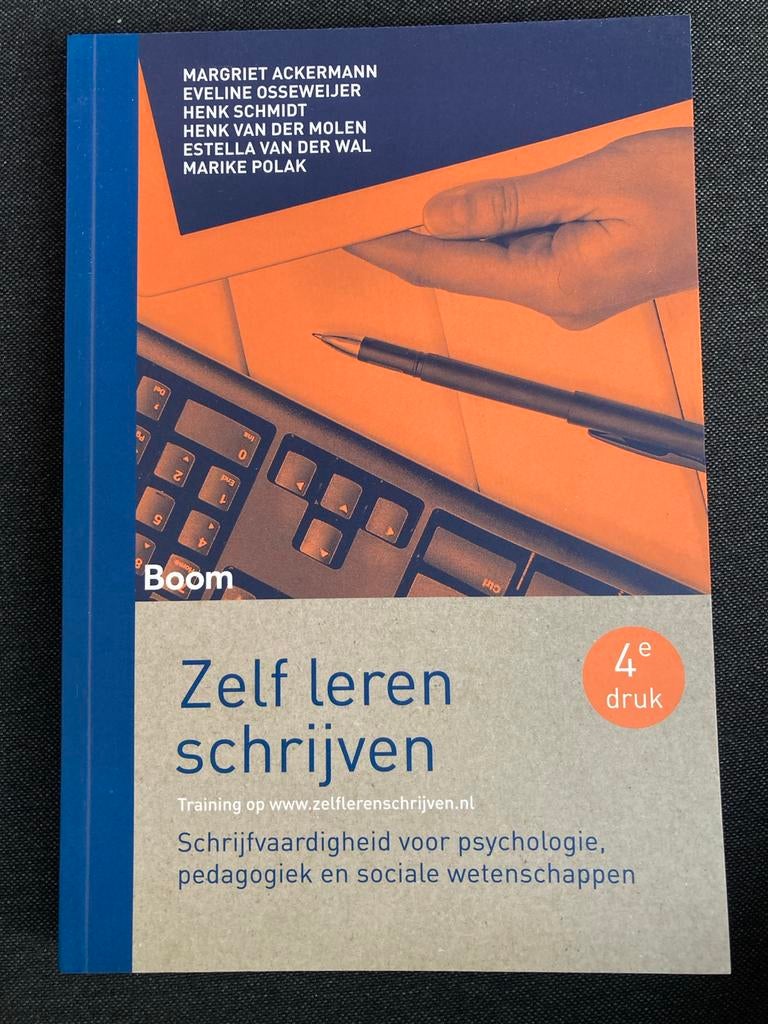 Zelf leren schrijven - Psychologie, pedagogiek, Boeken, Studieboeken en Cursussen, Ophalen of Verzenden, Alpha, Zo goed als nieuw