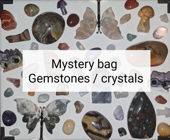 Mystery bag Edelstenen / Kristallen!, Verzamelen, Mineralen en Fossielen, Mineraal, Ophalen of Verzenden