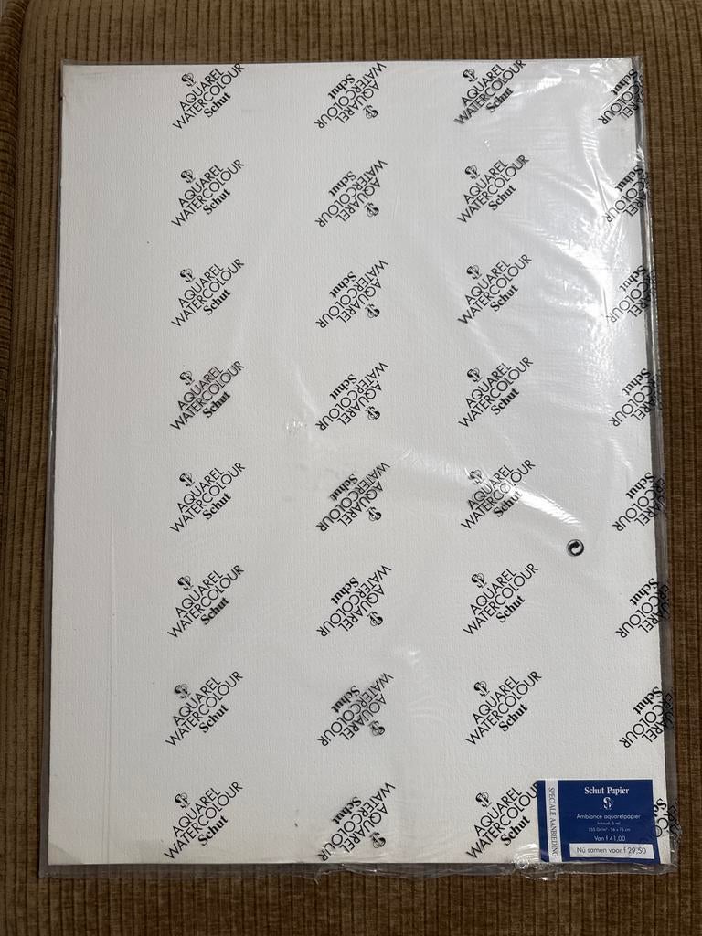 Aquarelpapier - 2 vellen - 56x76 cm, Ophalen, Nieuw, Waterverf