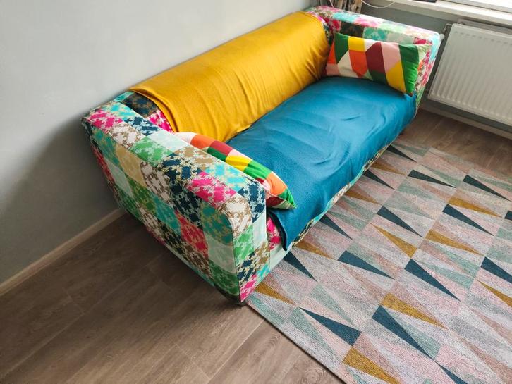 Ikea Klippan bank z.g.a.n. + extra hoes, Huis en Inrichting, Banken | Bankstellen, Zo goed als nieuw, Tweepersoons, 150 tot 200 cm