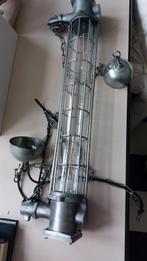 Industriële Hanglamp, Huis en Inrichting, Lampen | Vloerlampen, Ophalen of Verzenden, Gebruikt, Glas, Minder dan 100 cm