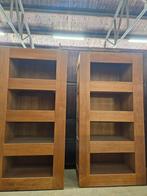 Prachtige set teakhouten moderne "jagerskasten" boekenkasten, Huis en Inrichting, Ophalen, Zo goed als nieuw, X, X