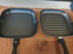 2x grillpan, Huis en Inrichting, Keuken | Potten en Pannen, Ophalen of Verzenden, Zo goed als nieuw, Overige materialen, Pot, Bus of Blik