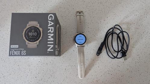 Garmin Fenix 6S Pro Solar, Sieraden, Tassen en Uiterlijk, Sporthorloges, Gebruikt, Zwart, Afstand, Calorieverbanding, Conditie