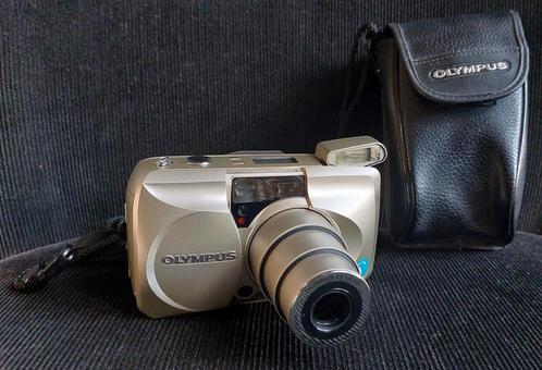 Olympus Mju-II 170 Zoom analoge fotocamera, Audio, Tv en Foto, Fotocamera's Analoog, Zo goed als nieuw, Compact, Olympus, Ophalen of Verzenden