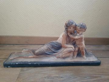 schitterend art deco beeld – moeder met kind (renova 37) beschikbaar voor biedingen