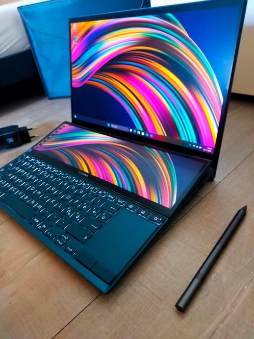 Asus Zenbook Duo 14 | Dual-Screen | i7 | 16GB RAM | NVIDIA, Computers en Software, Windows Laptops, Zo goed als nieuw, 14 inch
