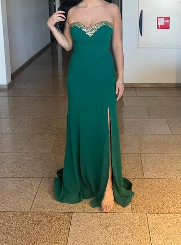 Groene strapless gelegenheidsjurk avondjurk abiye beschikbaar voor biedingen