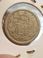25 cent 1913 zilver nr.3 (08), Postzegels en Munten, Munten | Nederland, Zilver, Ophalen of Verzenden, 25 cent