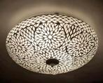 Oosterse mozaïek plafonnière 38 cm, Huis en Inrichting, Lampen | Plafondlampen, Ophalen, Zo goed als nieuw, Glas, Oosters