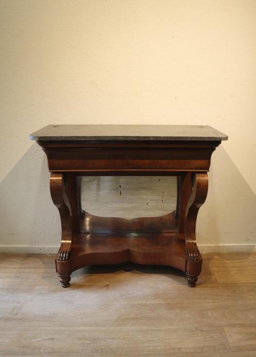 Antieke Hollandse trumeau, sidetable, Antiek en Kunst, Antiek | Meubels | Tafels, Ophalen of Verzenden