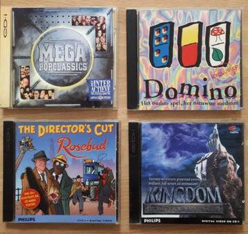 CD-i (4x) Rosebud, Kingdom, Domino e.a. beschikbaar voor biedingen