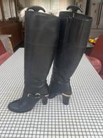 Mooie zwarte laarzen maat 38 zgan, Kleding | Dames, Schoenen, Ophalen of Verzenden, Zo goed als nieuw, Zwart, Hoge laarzen