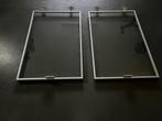 2 x glasdeur en 2 x hoogglans wit deur voor Ikea Basta kast, Ophalen, Zo goed als nieuw