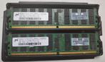 2 x 4 gb DDR2, ECC Geheugens, Computers en Software, RAM geheugen, Server, Ophalen of Verzenden, Zo goed als nieuw, DDR2
