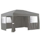 Party tent Malta antraciet 3 x 4 meter met zijwanden., Opvouwbaar, Partytent, Minder dan 4 meter, Zo goed als nieuw