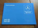 Nieuw onderhoudsboekje Mercedes-Benz 240 GD, 300 GD 1981, Auto diversen, Handleidingen en Instructieboekjes, Verzenden