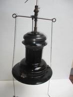 antieke industrieële Gas lamp Straat gaslamp  zwart emaille, Antiek en Kunst, Ophalen