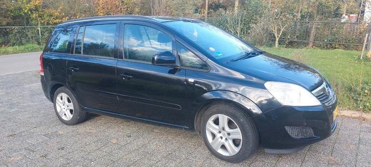Opel Zafira 1.7 Cdti 81KW Ecoflex 2009 Zwart 7 persoons auto, Auto's, Opel, Particulier, Zafira, Diesel, B, MPV, Handgeschakeld