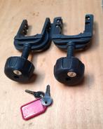 Twinny Load kunststof crankklemmen met 2 identieke sleutels, Ophalen of Verzenden, Zo goed als nieuw, Fietsendrager-accessoire