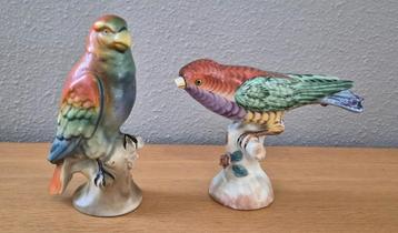 Vintage Porseleinen Vogelbeeldjes Set beschikbaar voor biedingen