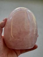 Geslepen rozenkwarts 1,2 kg - 13 x 10 cm - nr 2, Ophalen of Verzenden, Mineraal