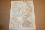 Antieke kaart - Limburg [met steenkoolgebied] - 1900, Boeken, Gelezen, Ophalen of Verzenden, Landkaart, 1800 tot 2000