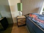 Set van 2 nachtkastjes + 2 tafellampen – industrieel & stijl, Ophalen, Minder dan 45 cm, Zo goed als nieuw, Minder dan 55 cm