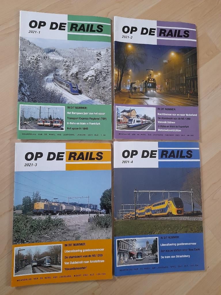 JAARGANG  TIJDSCHRIFT  OP DE RAILS 2021, Ophalen of Verzenden, Zo goed als nieuw, Wetenschap en Natuur