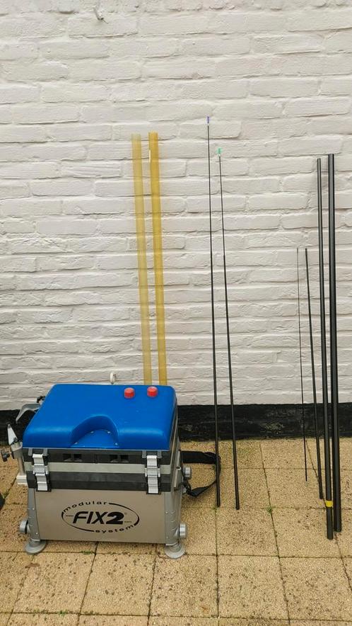 ZGAN. Professionele viskoffer FIX 2 met lades en inhoud, Watersport en Boten, Hengelsport | Algemeen, Zo goed als nieuw, Koffer of Tas