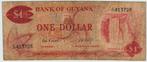 21-1233 Guyana 1 dollar ND, Verzenden, Zuid-Amerika, Los biljet