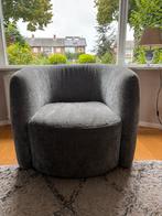 Mooie grijs/blauwe fauteuil, Huis en Inrichting, Fauteuils, Ophalen, Minder dan 75 cm, Zo goed als nieuw, 75 tot 100 cm