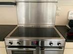 RVS Fornuis met inductie kookplaat en drie ovens, Witgoed en Apparatuur, Fornuizen, Ophalen, Gebruikt, 60 cm of meer, Keramisch