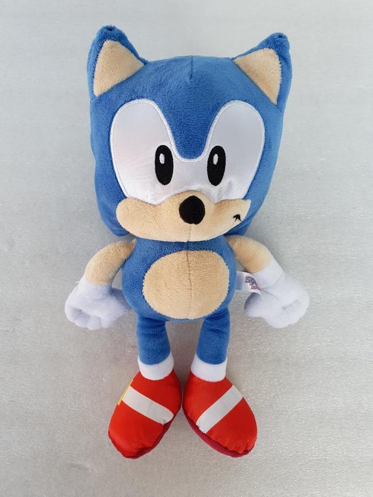 Knuffel Sonic ca. 30 cm (Play by Play, Sega), Kinderen en Baby's, Speelgoed | Knuffels en Pluche, Gebruikt, Overige typen, Ophalen of Verzenden