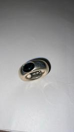 Joop! Zilveren Ring met Blauwe Steen maat 9, Gebruikt, Blauw, Ophalen of Verzenden, Dame of Heer