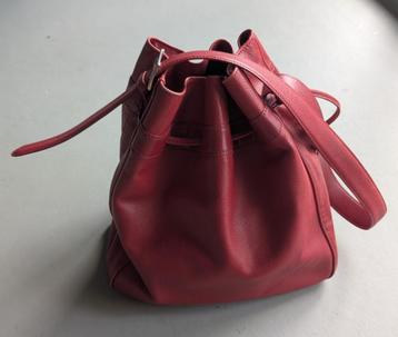 Longchamp # TAs, Rood, Leder # Vintage,.  beschikbaar voor biedingen