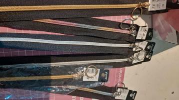 Deelbare ritsen, lange lengtes, diverse kleuren beschikbaar voor biedingen