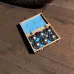 Jeu de boules set in houten kistje, Sport en Fitness, Ophalen, Zo goed als nieuw, Keu of Ballen