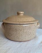 Vintage Franse Gres Ovenschaal met Deksel, Ophalen of Verzenden, Gebruikt