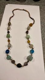 Ketting met mooie edelstenen 87 cm lang., Sieraden, Tassen en Uiterlijk, Antieke sieraden, Ophalen of Verzenden, Overige materialen