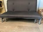 Slaapbank grijs 140 x 190, Tweepersoons, Zo goed als nieuw, Grijs, 140 cm