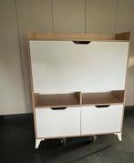 Vicco Berdi Secretaire Bureau - Wit - 110x45cm, Huis en Inrichting, Ophalen, Met klep(pen), 100 tot 150 cm, Nieuw