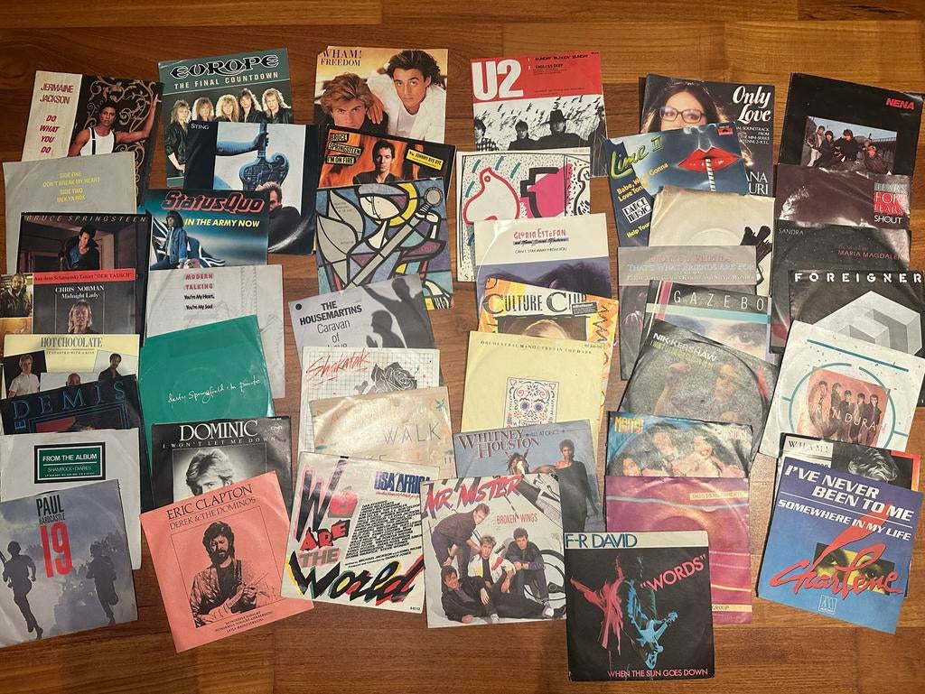 47 Singles 7" Jaren 80 - Redelijke Staat, Ophalen of Verzenden, Gebruikt