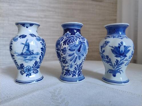 Porceleyne Fles 3 mini vaasjes IN PRIJS VERLAAGD, Antiek en Kunst, Antiek | Vazen, Ophalen of Verzenden
