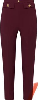 Elisabetta Franchi broek burgundy, Kleding | Dames, Broeken en Pantalons, Ophalen of Verzenden, Zo goed als nieuw, Maat 36 (S)
