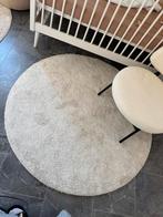 2x Zacht rond vloerkleed - Crème, Huis en Inrichting, Stoffering | Tapijten en Kleden, 100 tot 150 cm, Wit, Rond, Ophalen of Verzenden