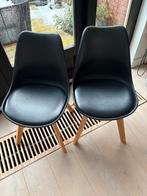 Zwarte eetkamerstoelen, Ophalen, Zwart, Zo goed als nieuw, Vier