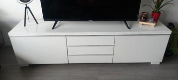 Ikea Besta Burs TV Meubel Hoogglans Wit - 180cm - afbeelding 1
