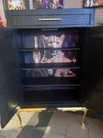 Zwarte croco design kast, Ophalen, Marlons, Vlaardingen, Marlonshomeliving@hotmail.com