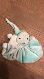 Difrax knuffel spookje popje tutpoje blauw-lichtblauw, Ophalen of Verzenden, Zo goed als nieuw, Overige typen